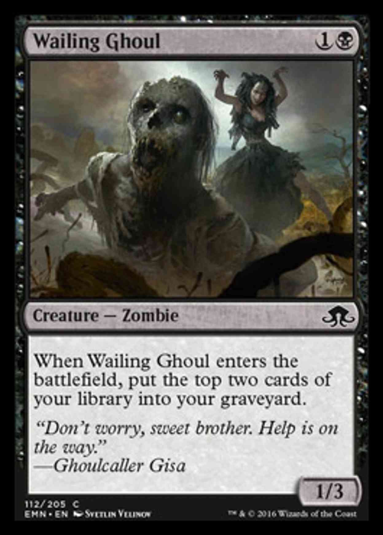 Wailing Ghoul magic card front
