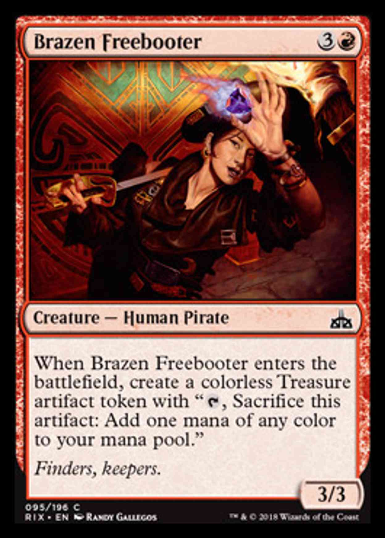 Brazen Freebooter magic card front
