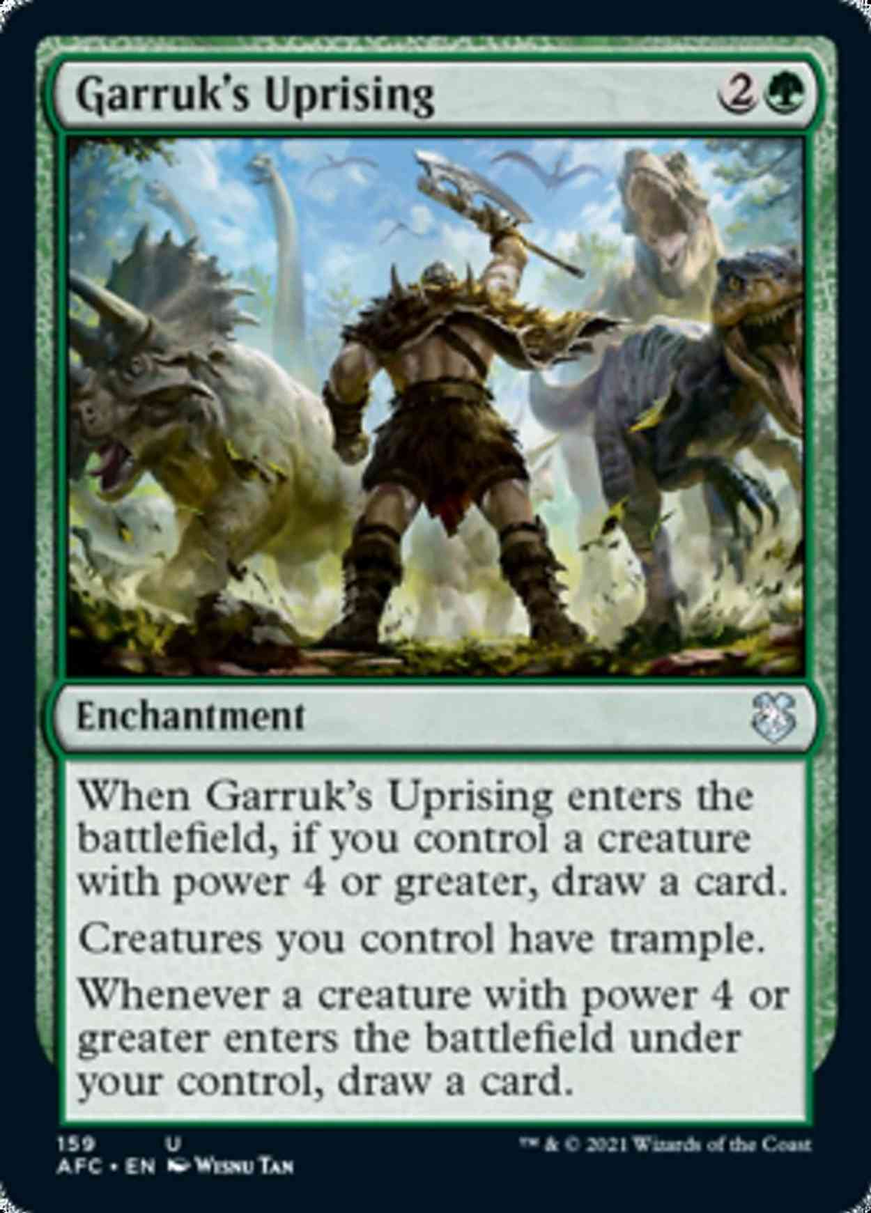 Garruk's Uprising magic card front