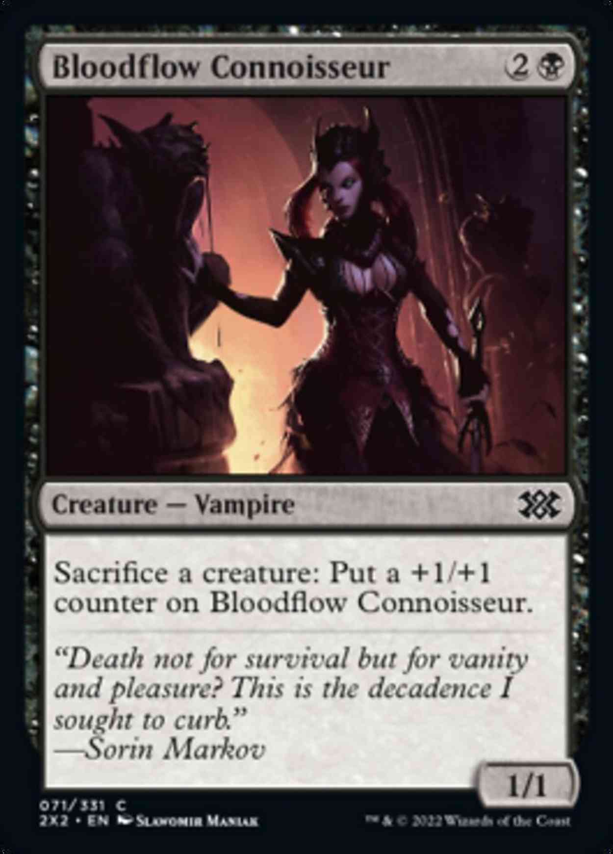 Bloodflow Connoisseur magic card front