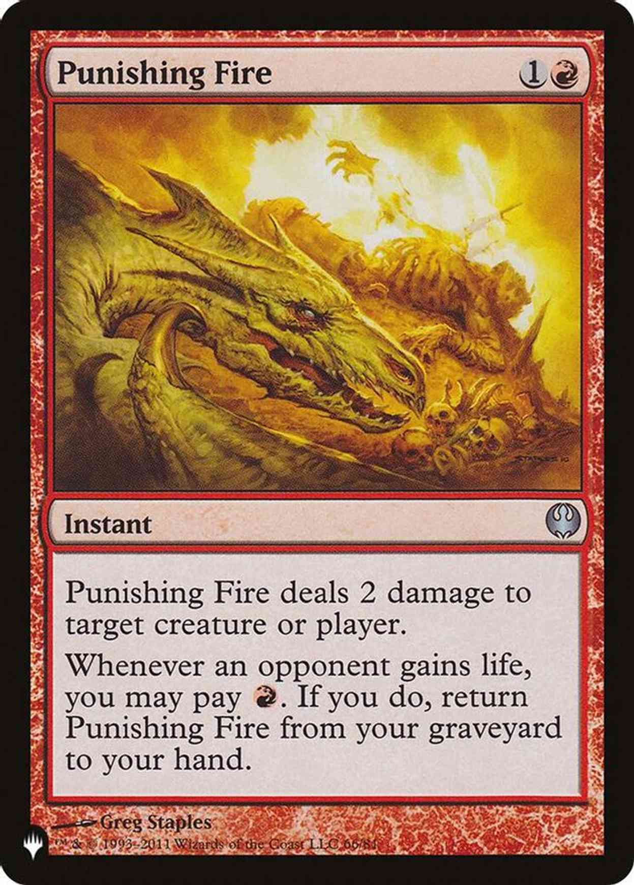 Punishing Fire magic card front