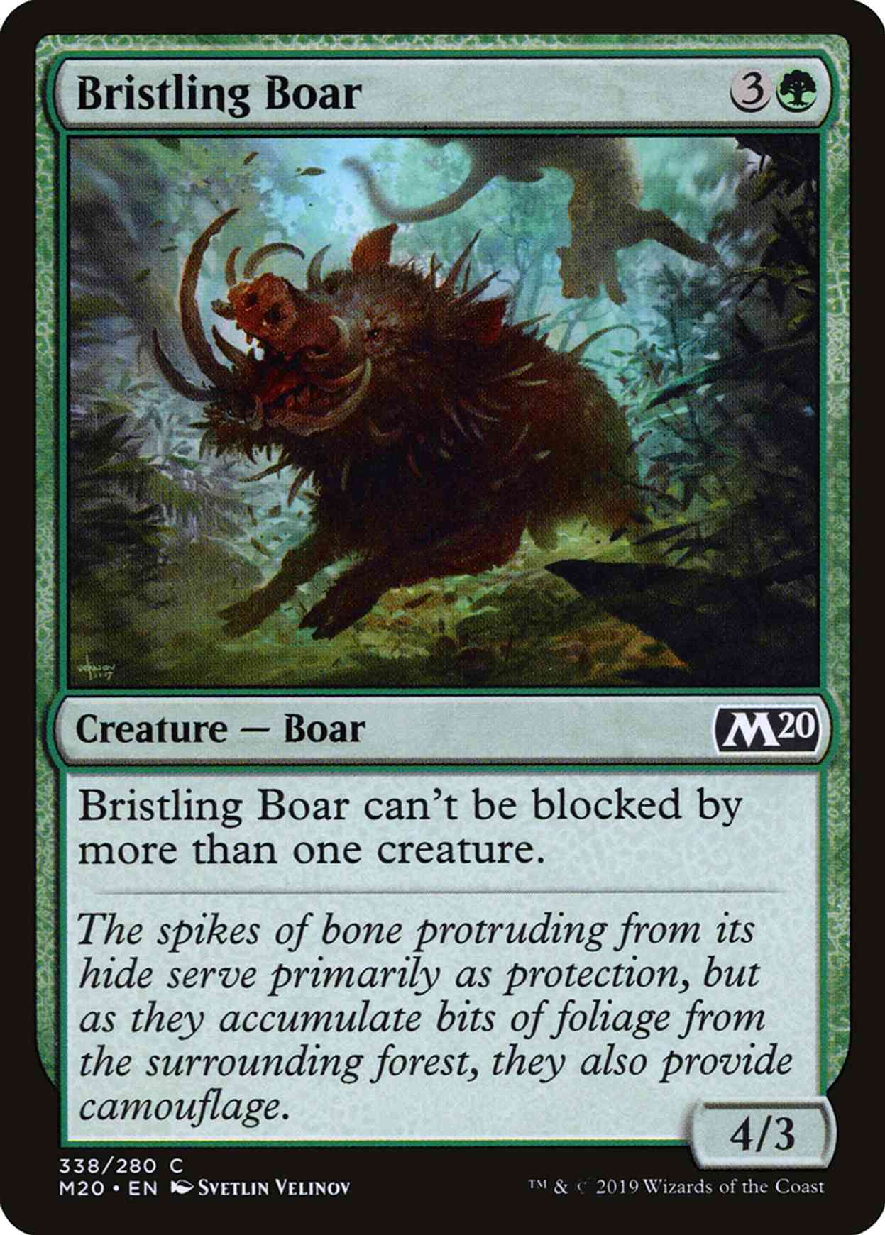 Bristling Boar magic card front