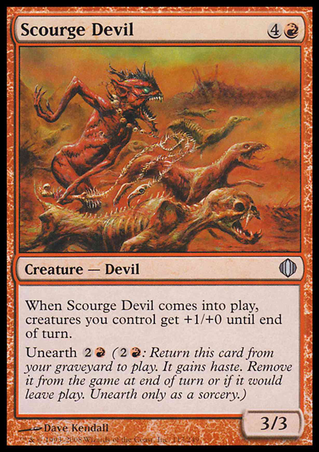 Scourge Devil magic card front