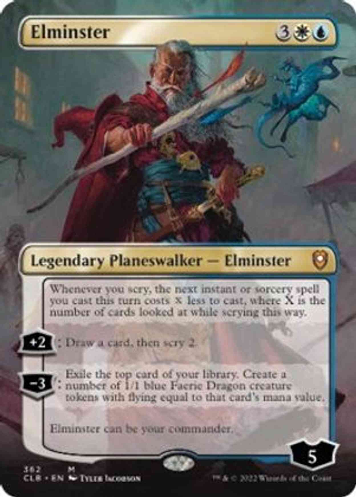 Elminster (Borderless) magic card front