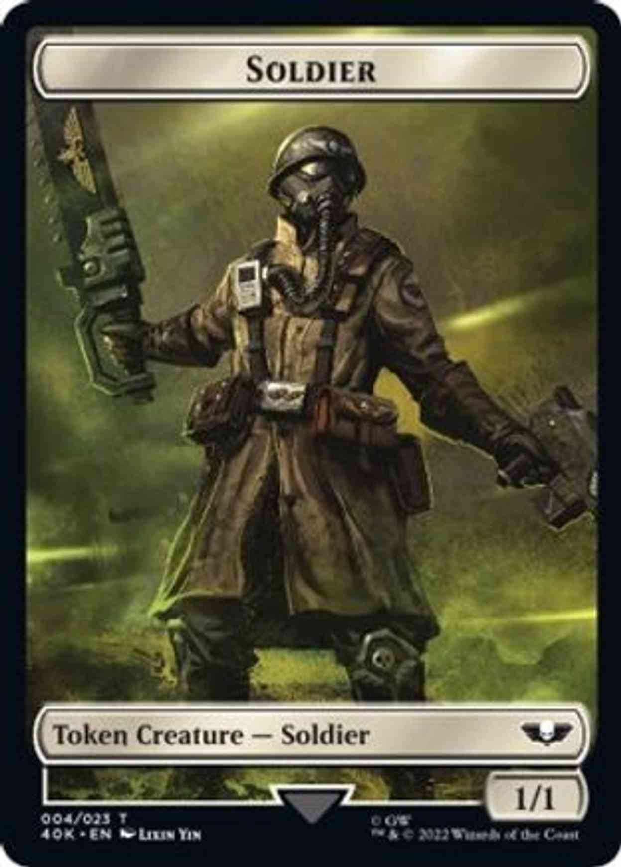 Soldier (004) // Vanguard Suppressor Double-sided Token (Surge Foil) magic card front