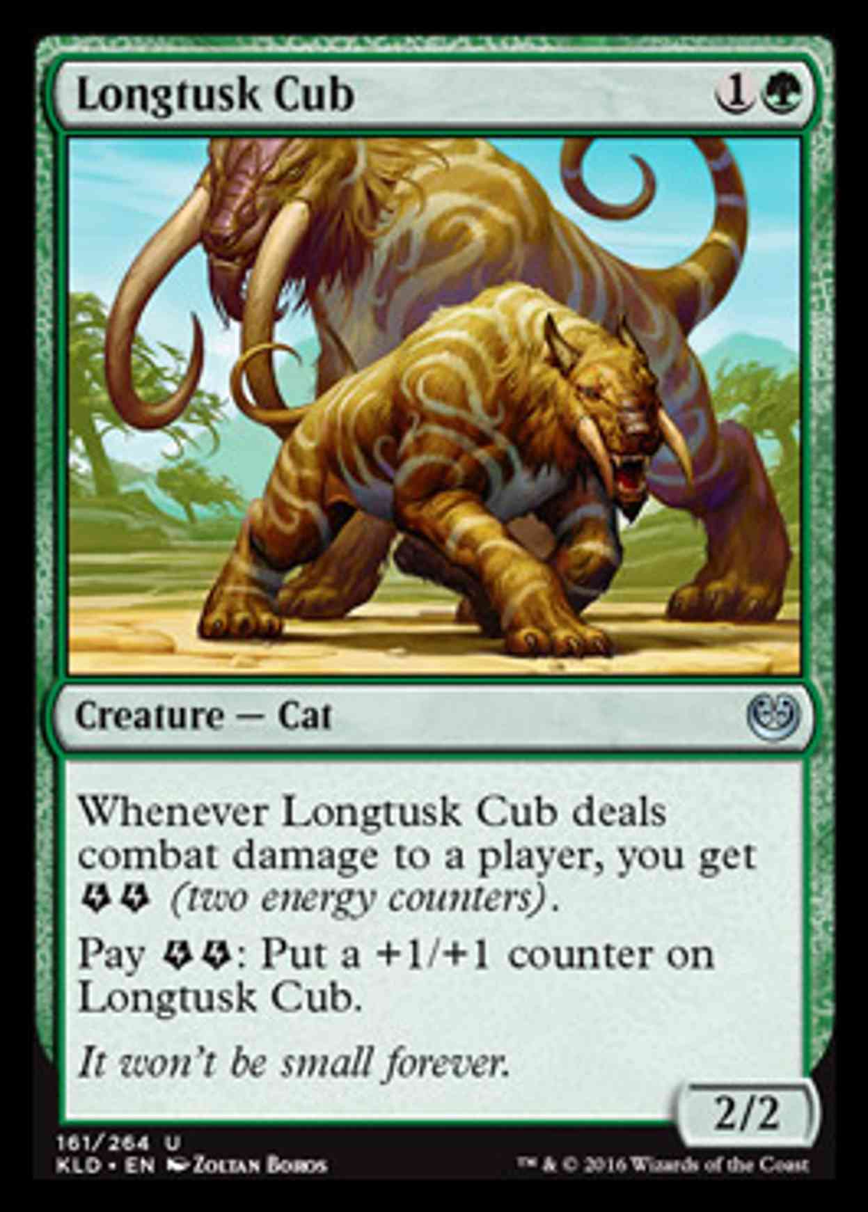 Longtusk Cub magic card front