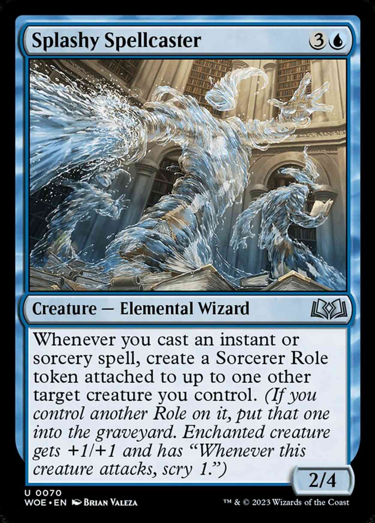 Splashy Spellcaster magic card front