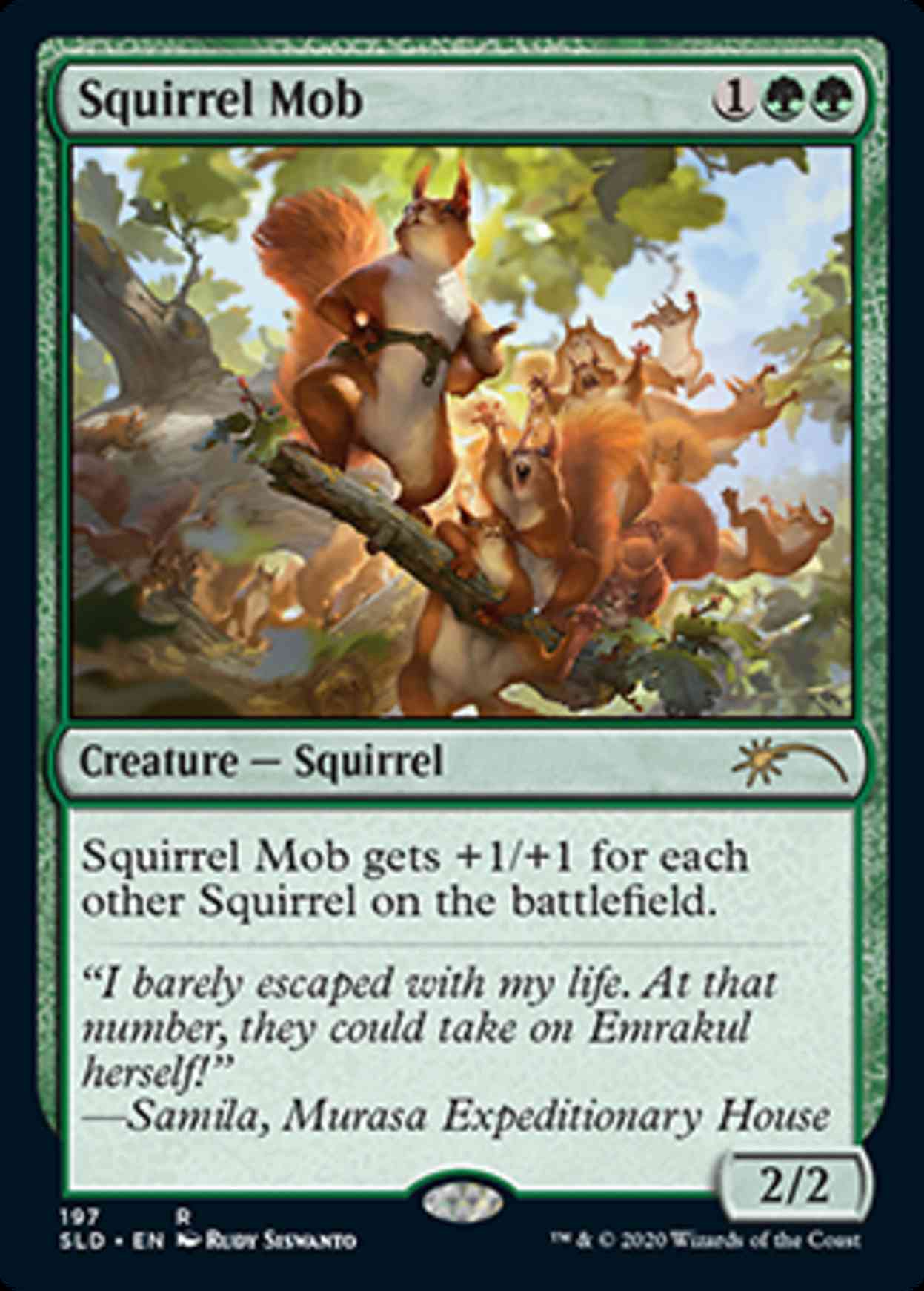 Squirrel Mob magic card front