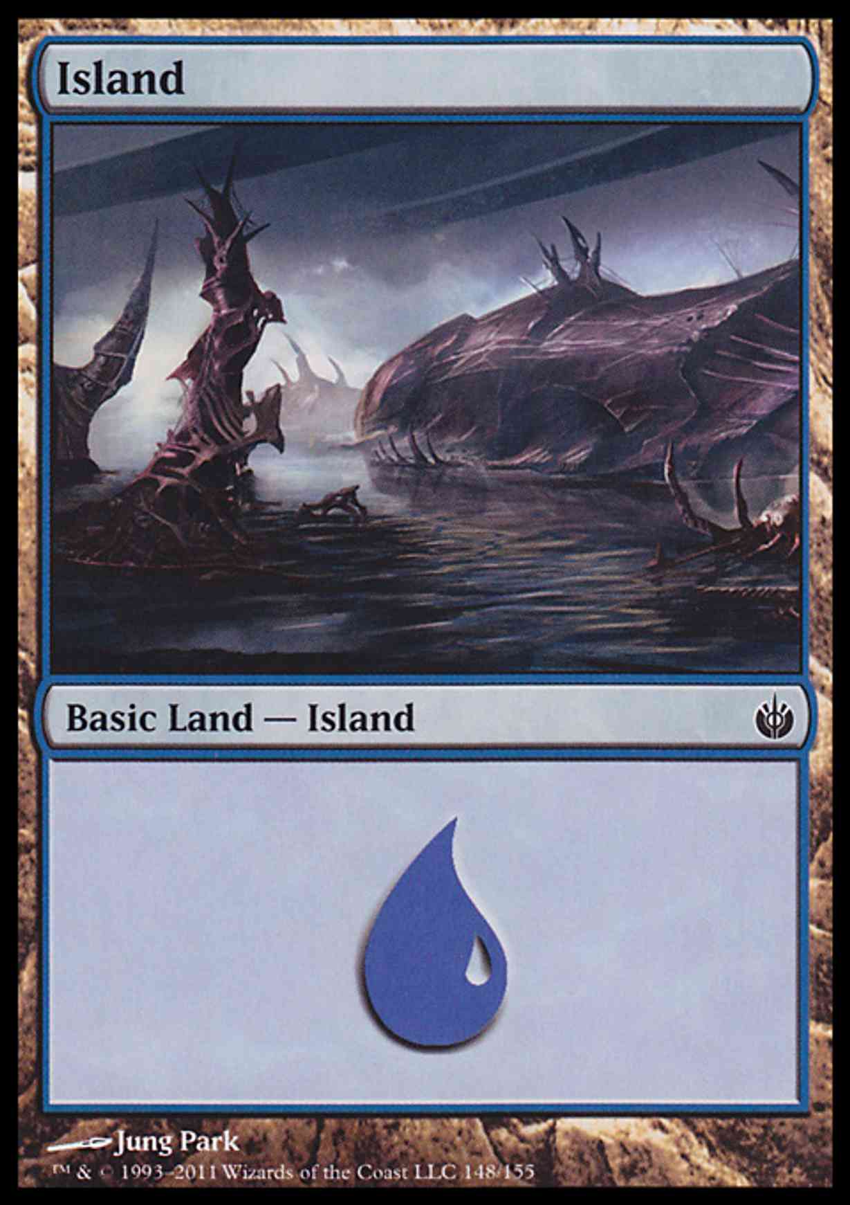 Island (148) magic card front