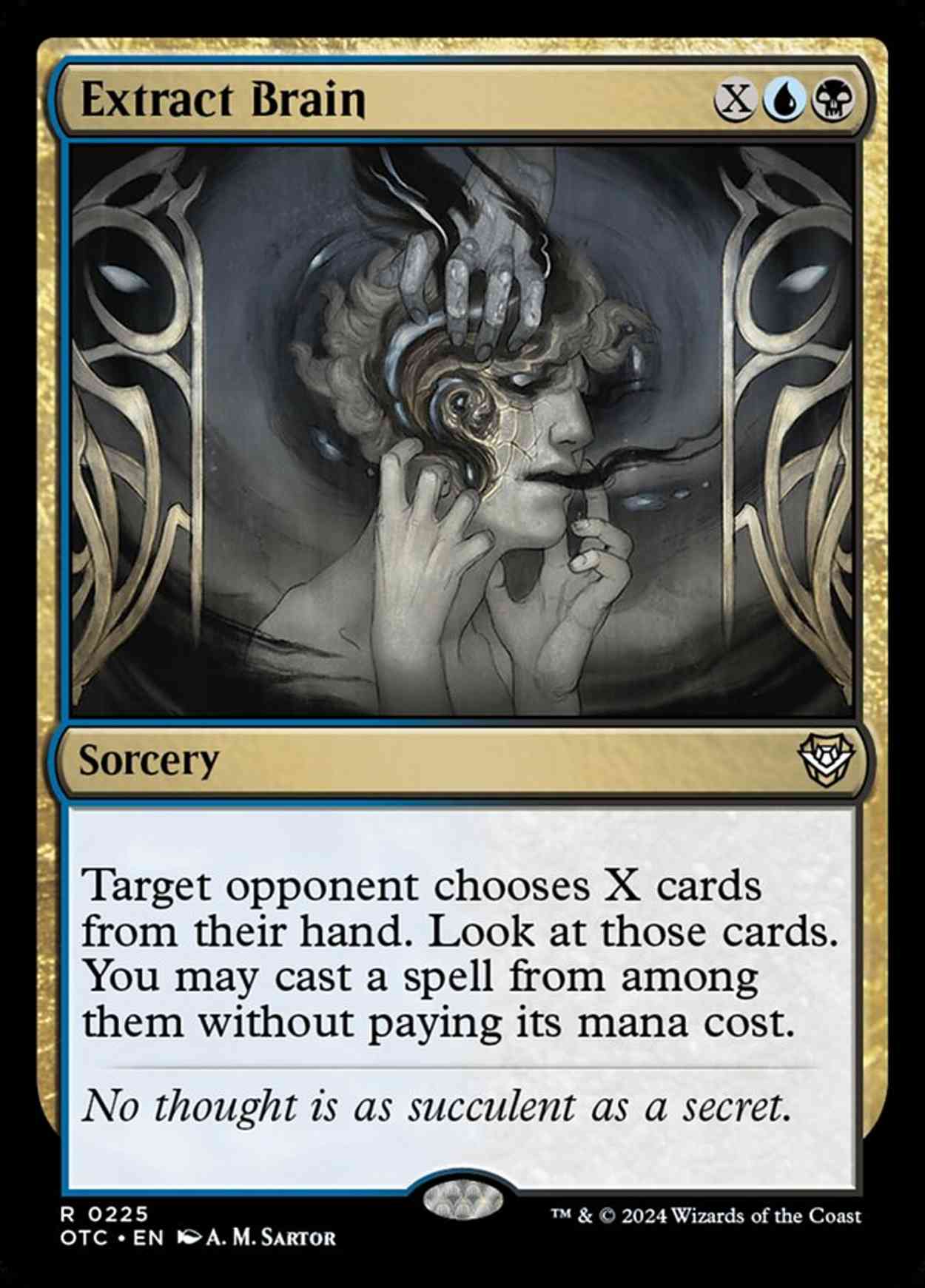 Extract Brain magic card front