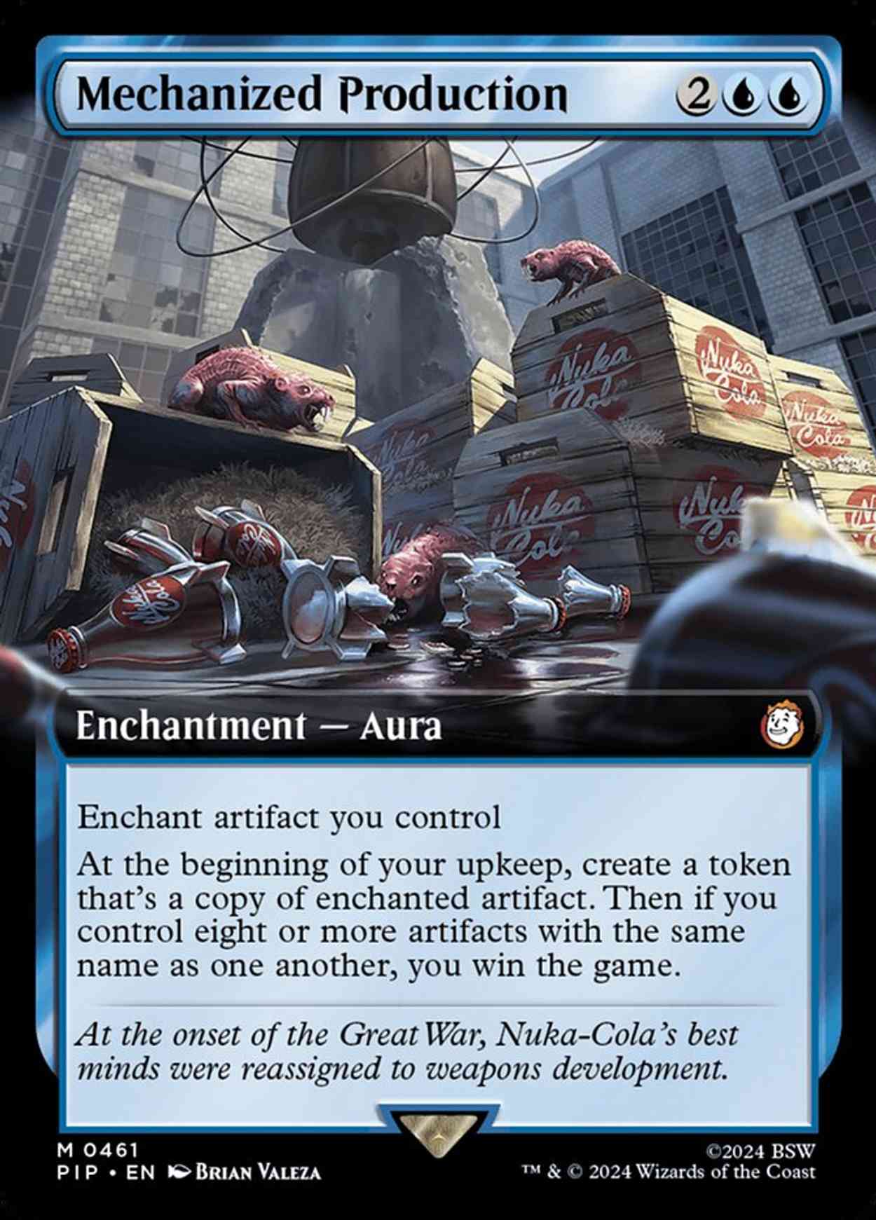 Mechanized Production (Extended Art) magic card front