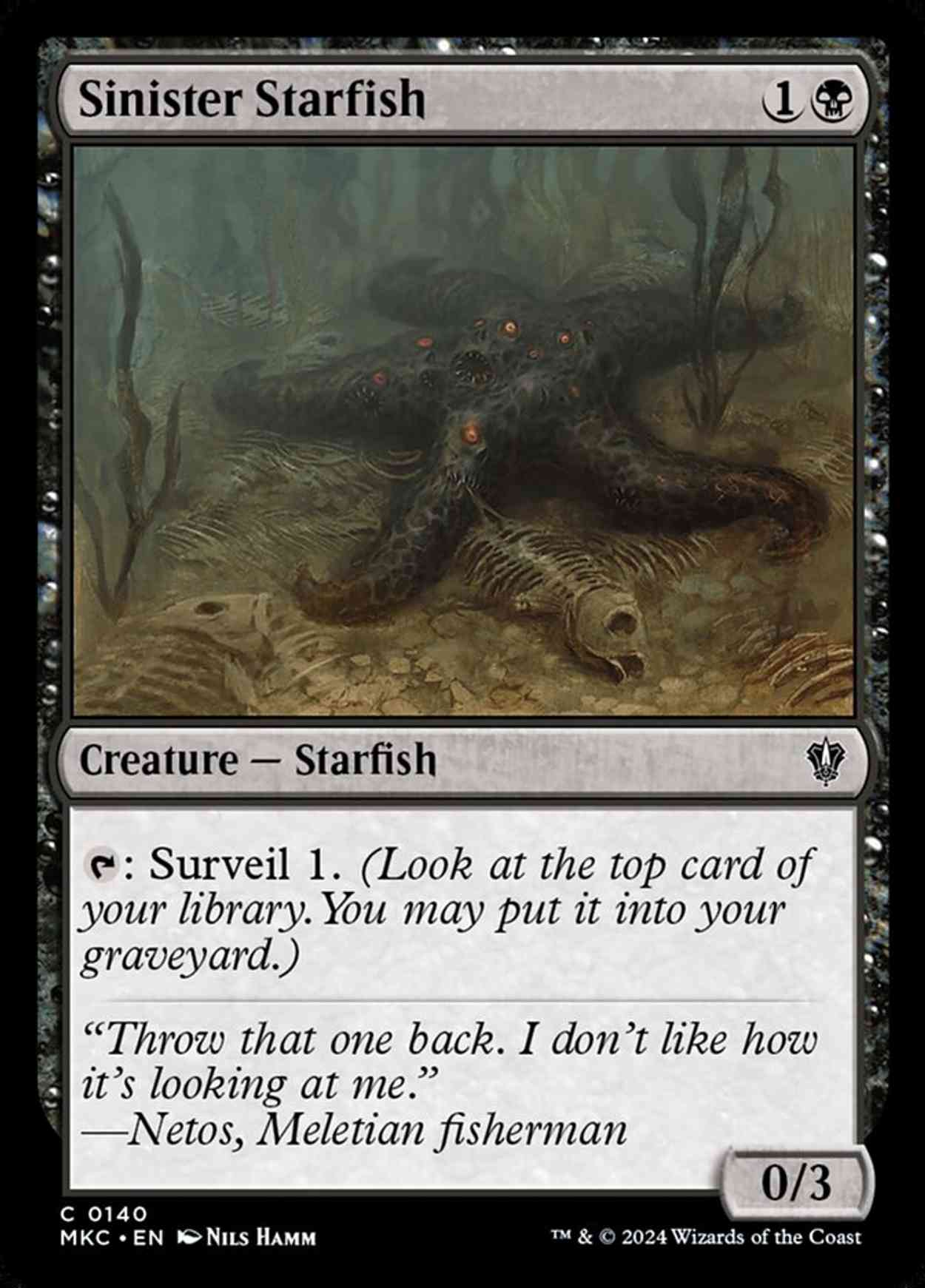 Sinister Starfish magic card front