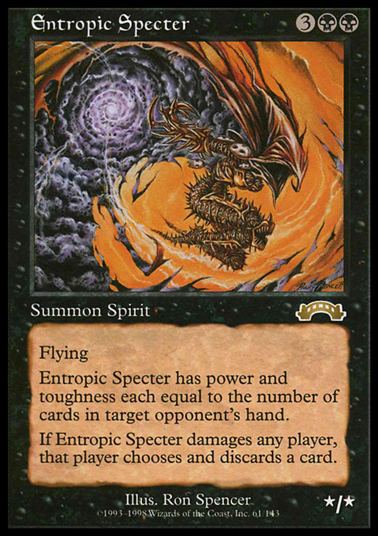 Entropic Specter magic card front