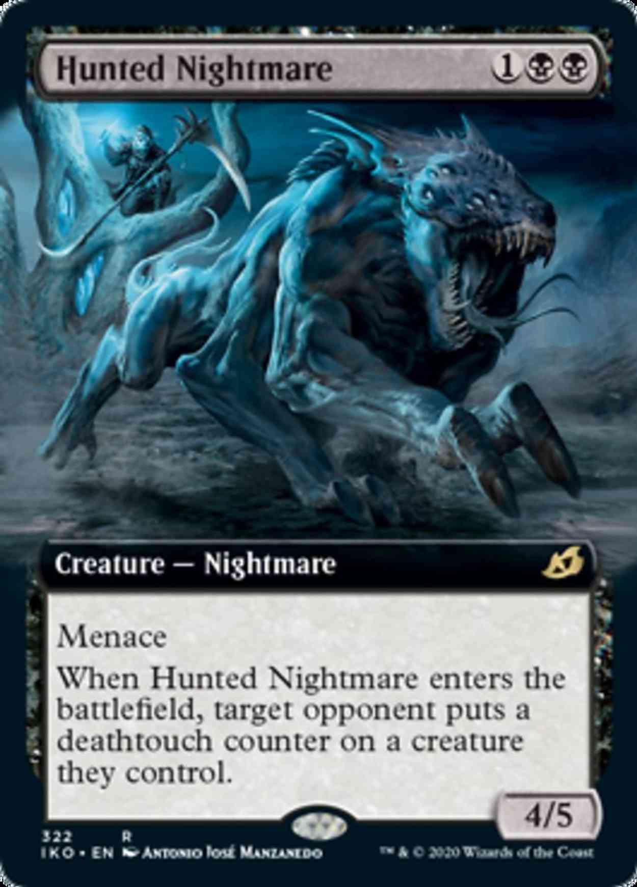 Hunted Nightmare (Extended Art) magic card front