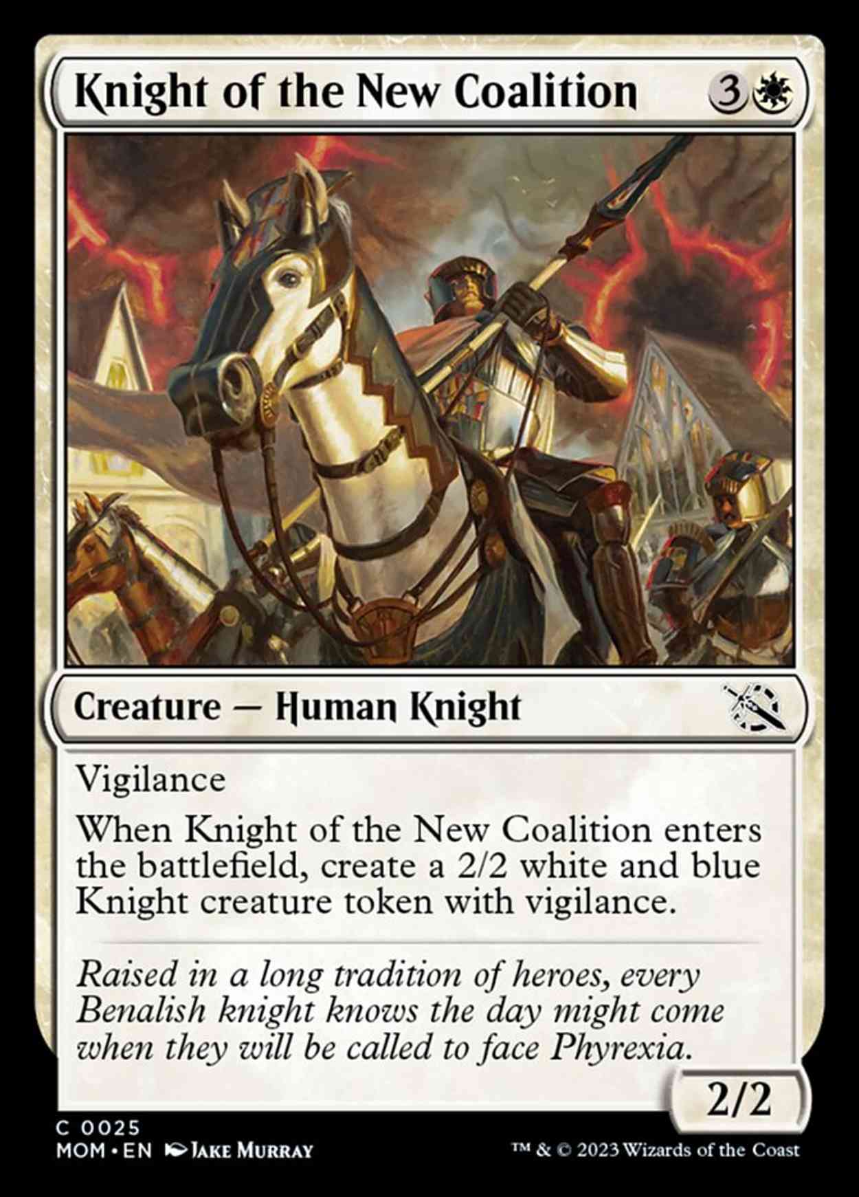 Knight of the New Coalition magic card front