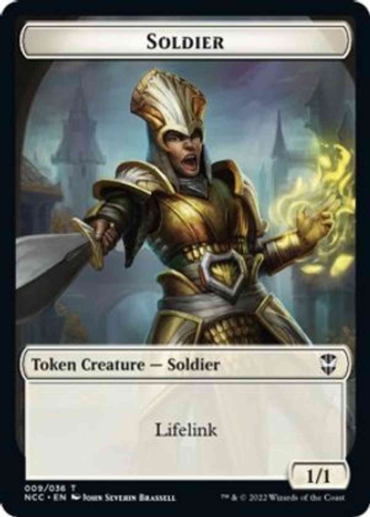 Soldier // Cat Beast Double-sided Token magic card front