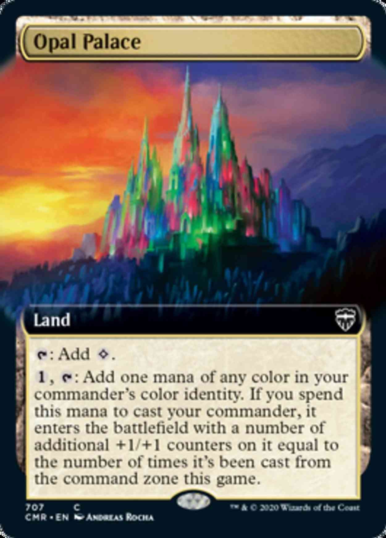 Opal Palace (Extended Art) magic card front