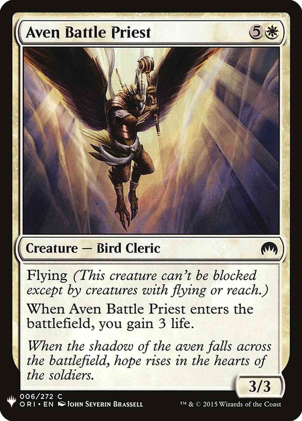 Aven Battle Priest magic card front