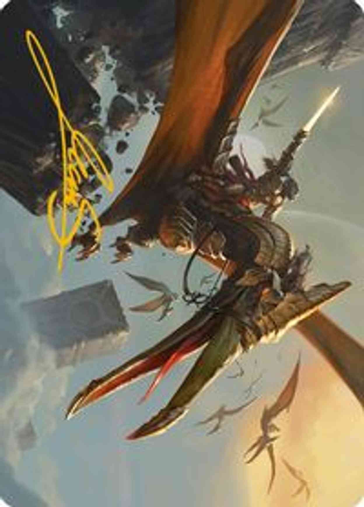 Skyhunter Strike Force Art Card (Gold-Stamped Signature) magic card front