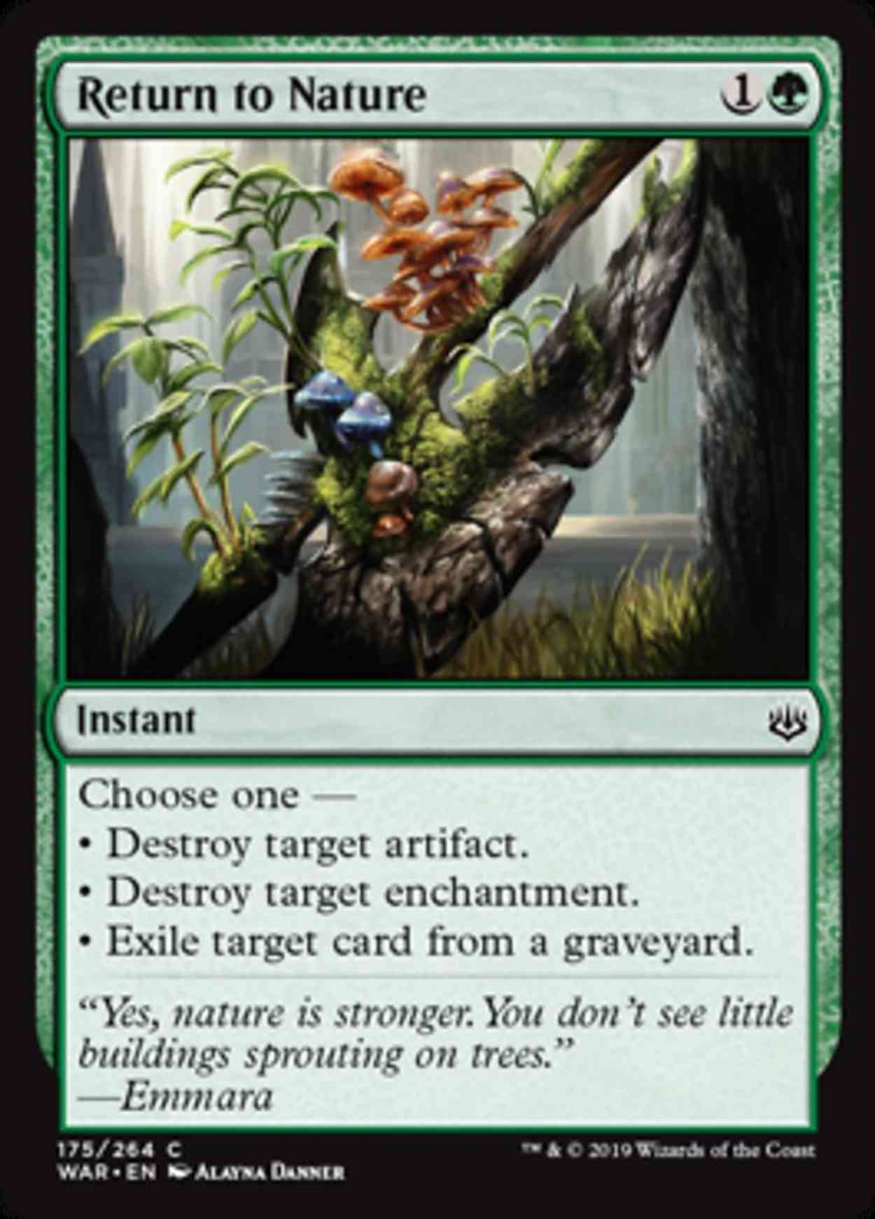 Return to Nature magic card front