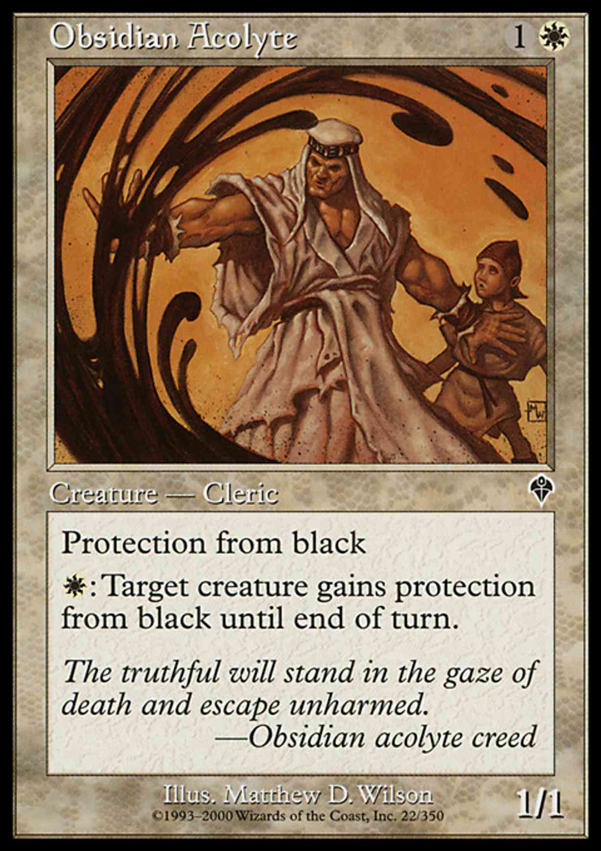 Obsidian Acolyte magic card front