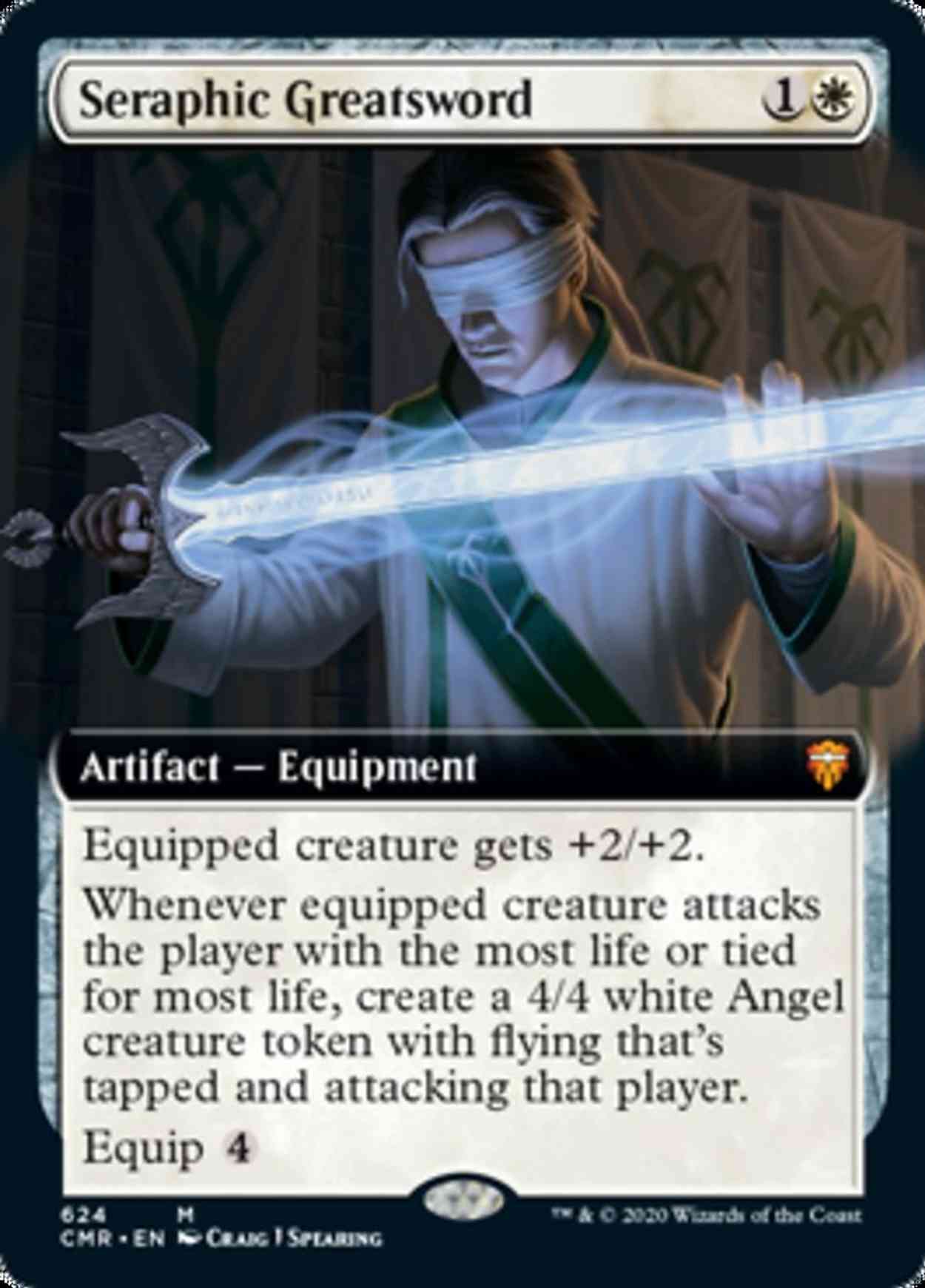 Seraphic Greatsword (Extended Art) magic card front