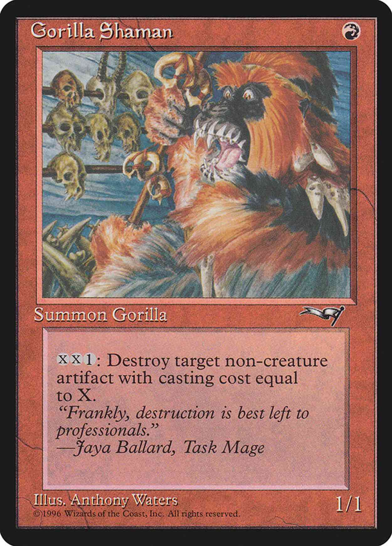 Gorilla Shaman magic card front