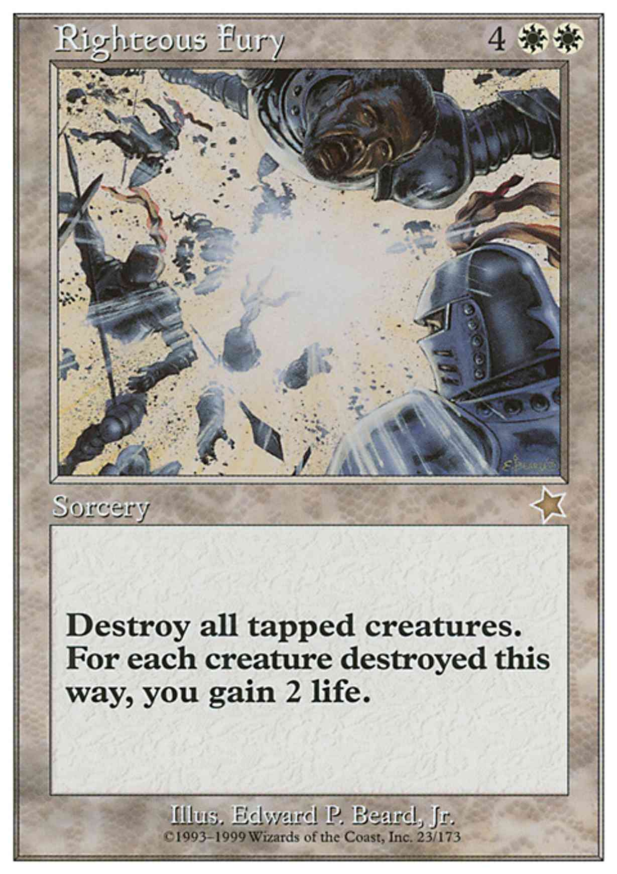 Righteous Fury magic card front