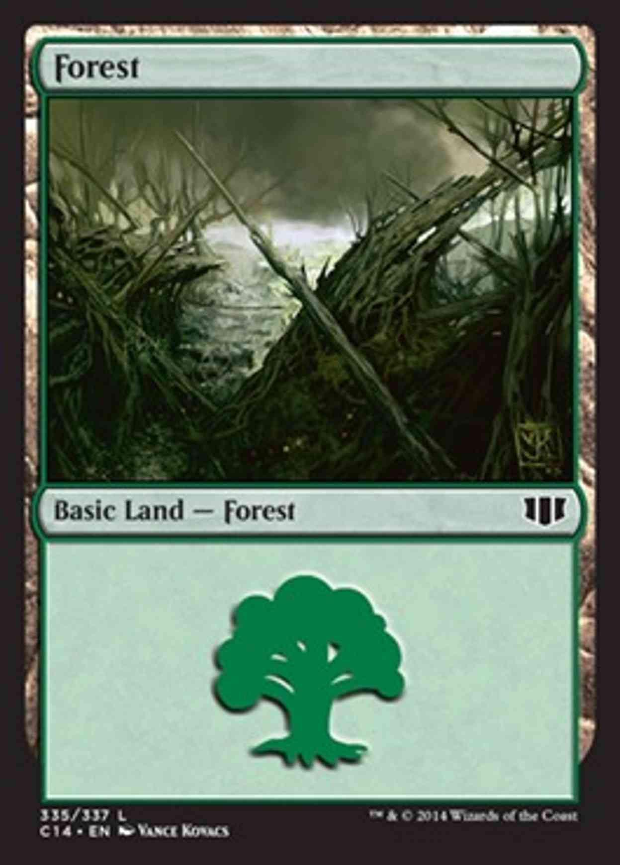 Forest (335) magic card front