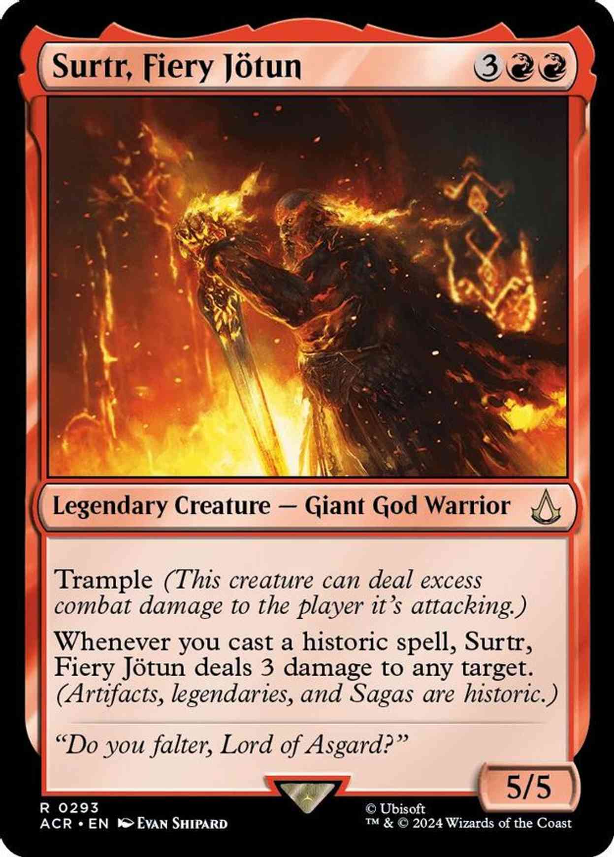 Surtr, Fiery Jotun magic card front