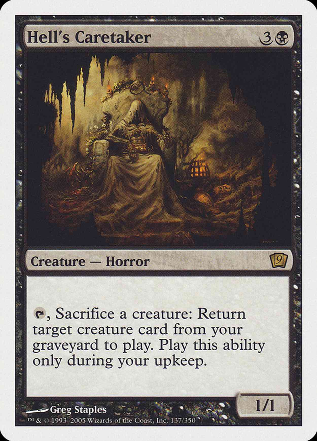 Hell's Caretaker (9th Edition) magic card front