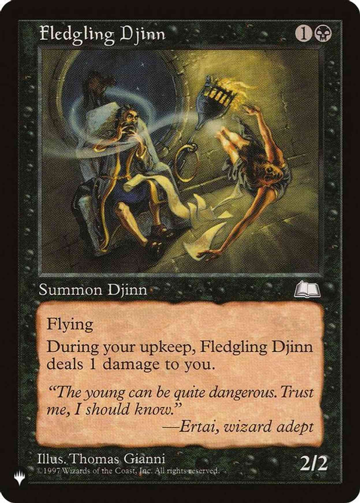 Fledgling Djinn magic card front
