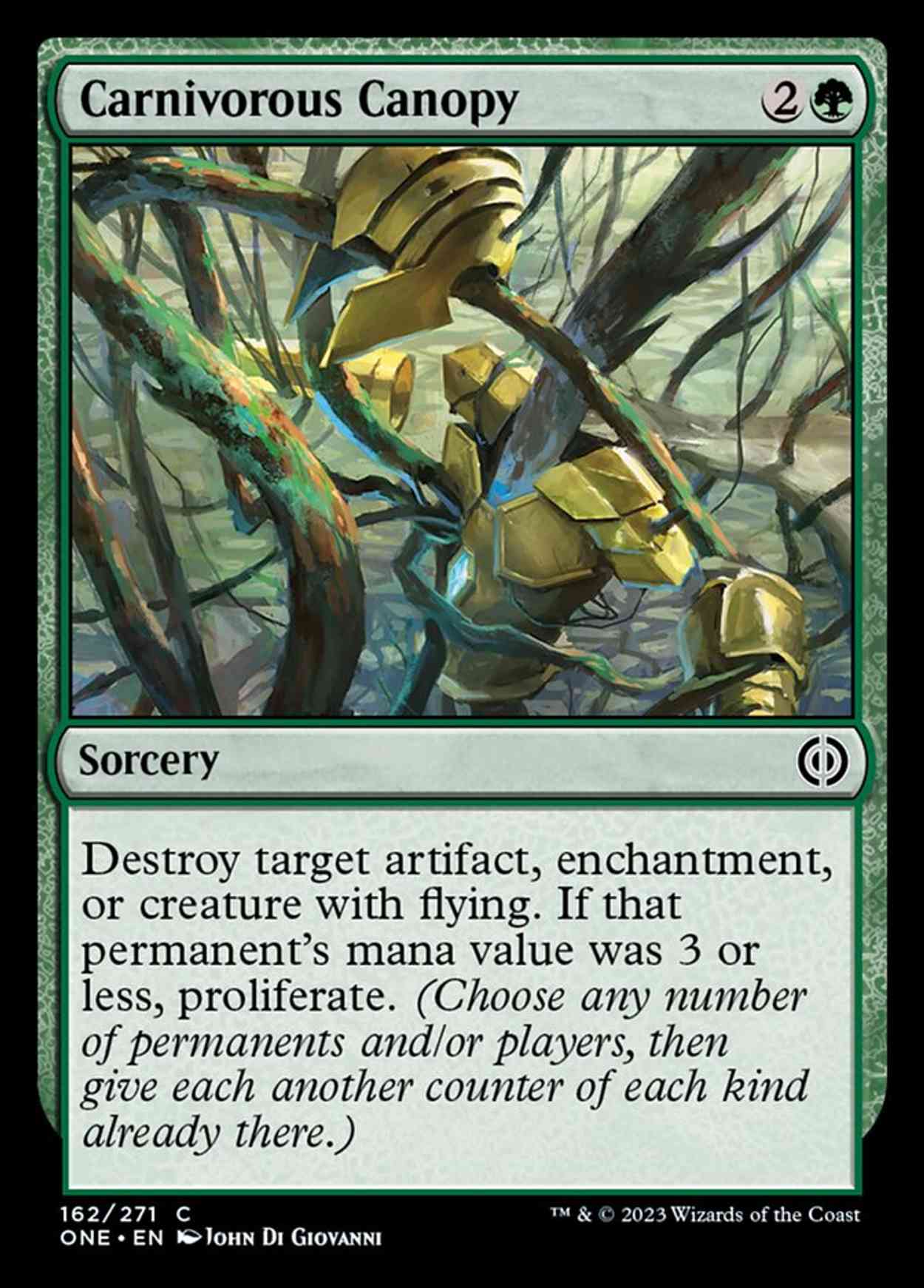 Carnivorous Canopy magic card front