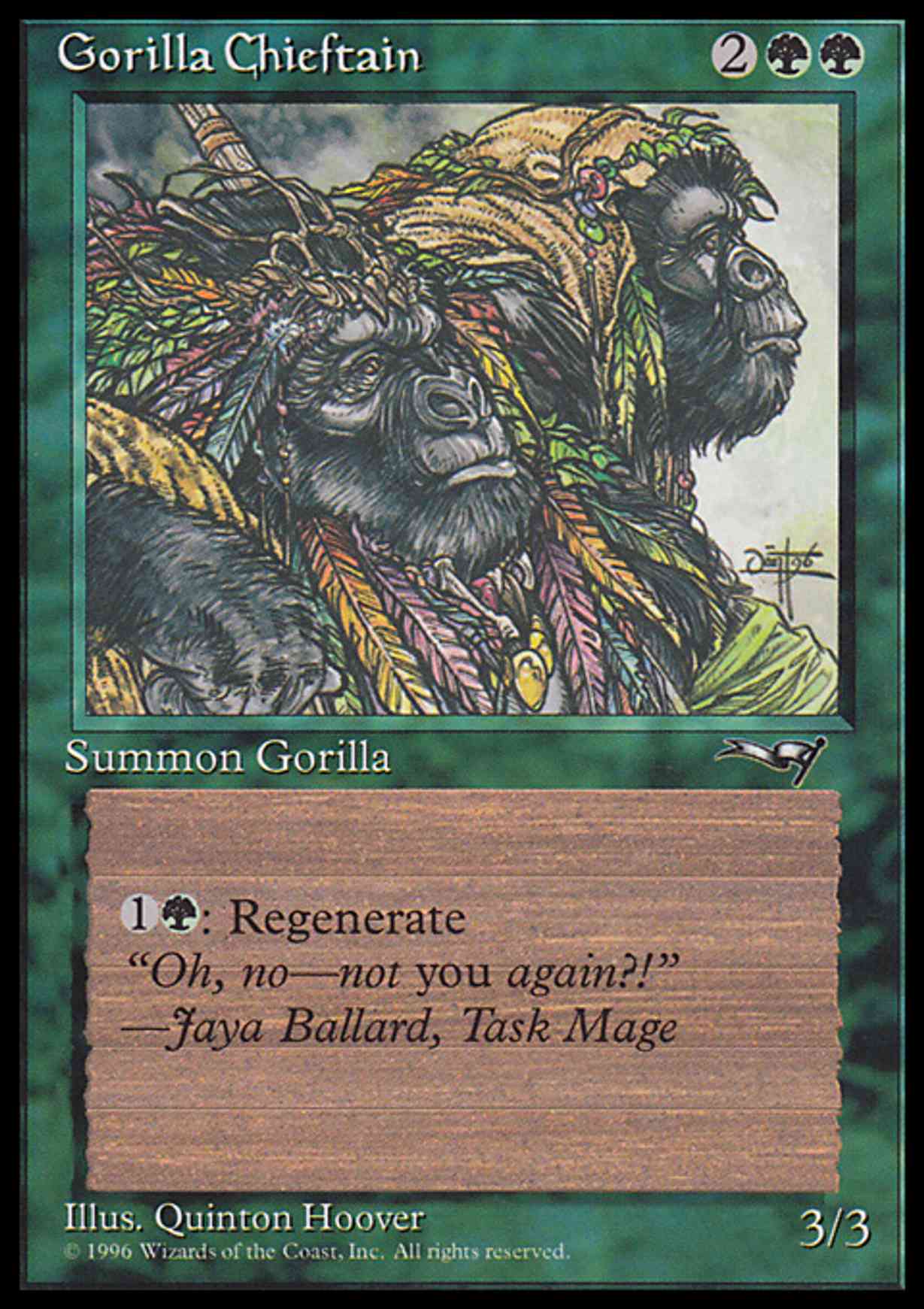 Gorilla Chieftain (2 Gorillas) magic card front