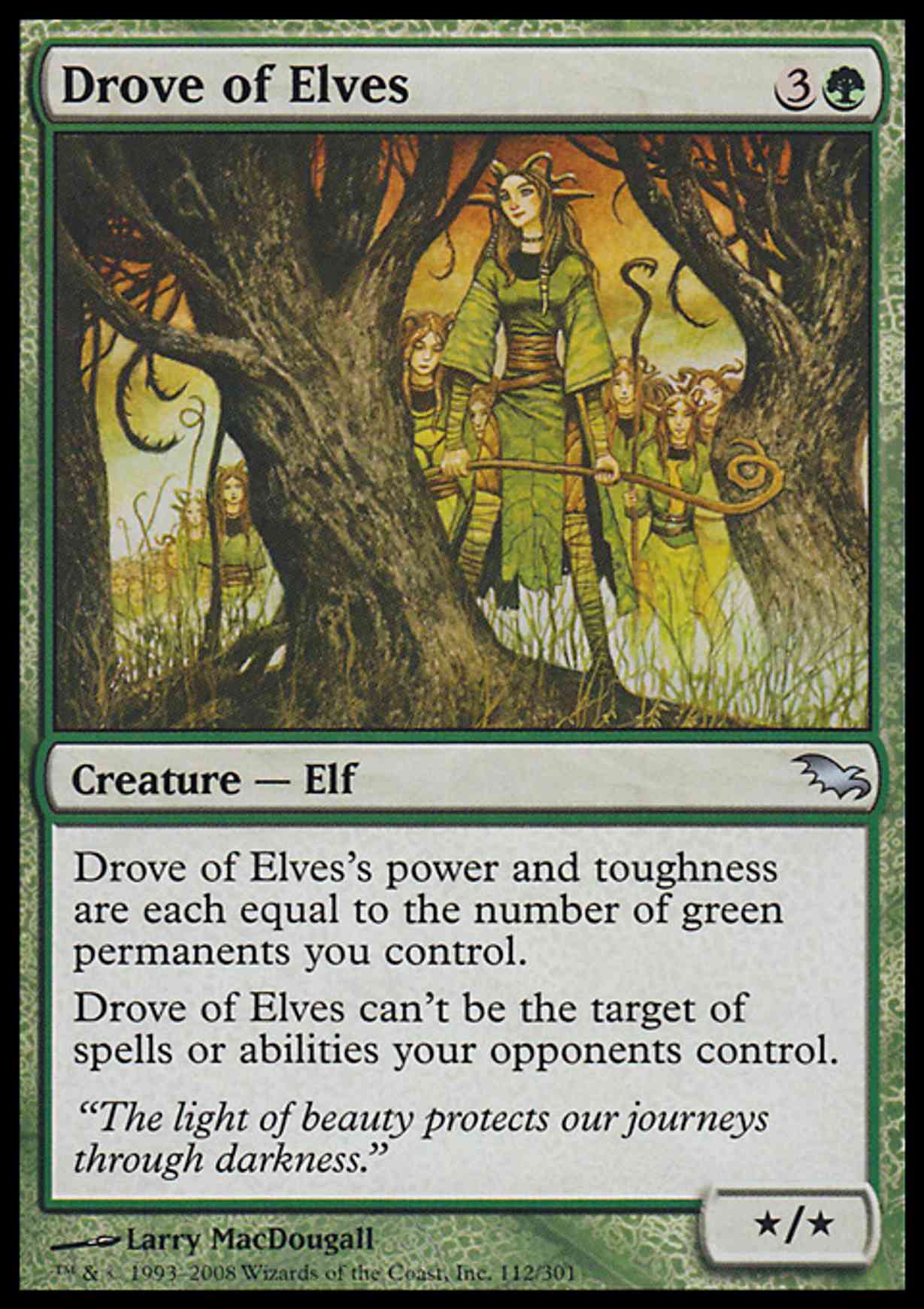 Drove of Elves magic card front