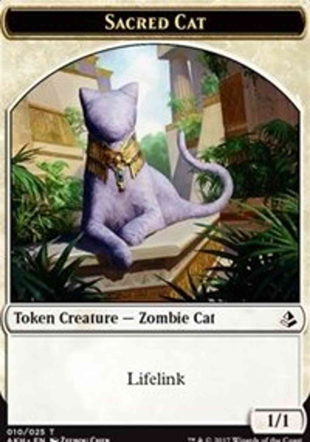 Sacred Cat Token magic card front