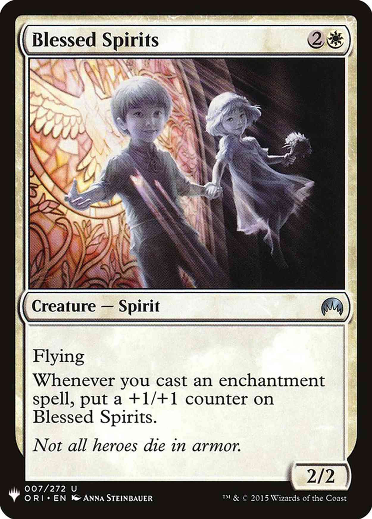 Blessed Spirits magic card front
