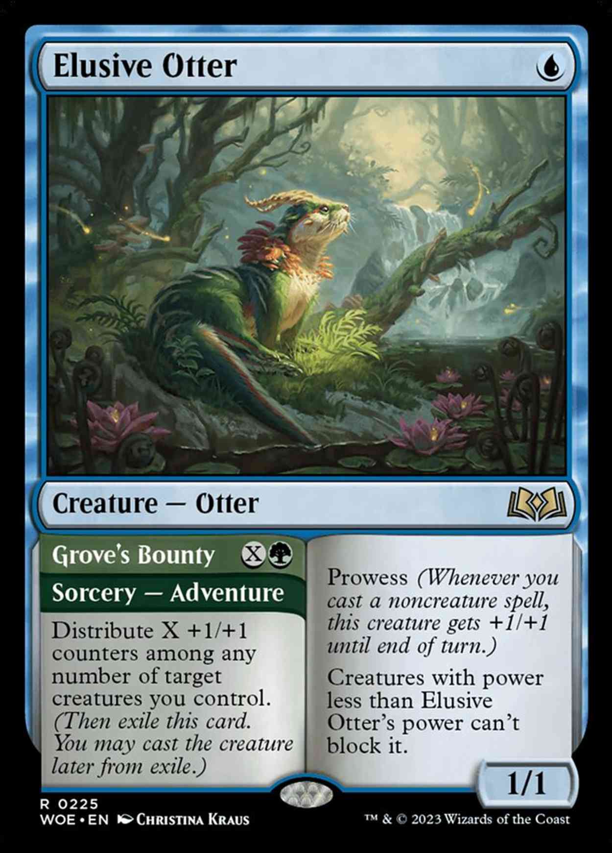 Elusive Otter magic card front