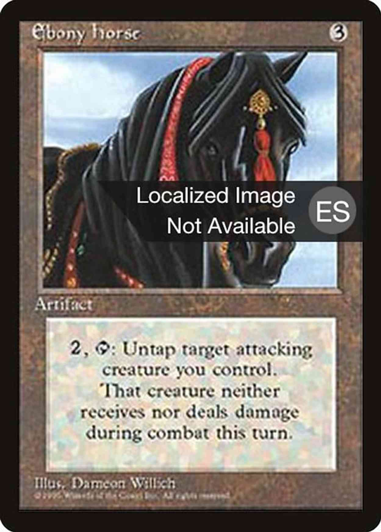 Ebony Horse magic card front