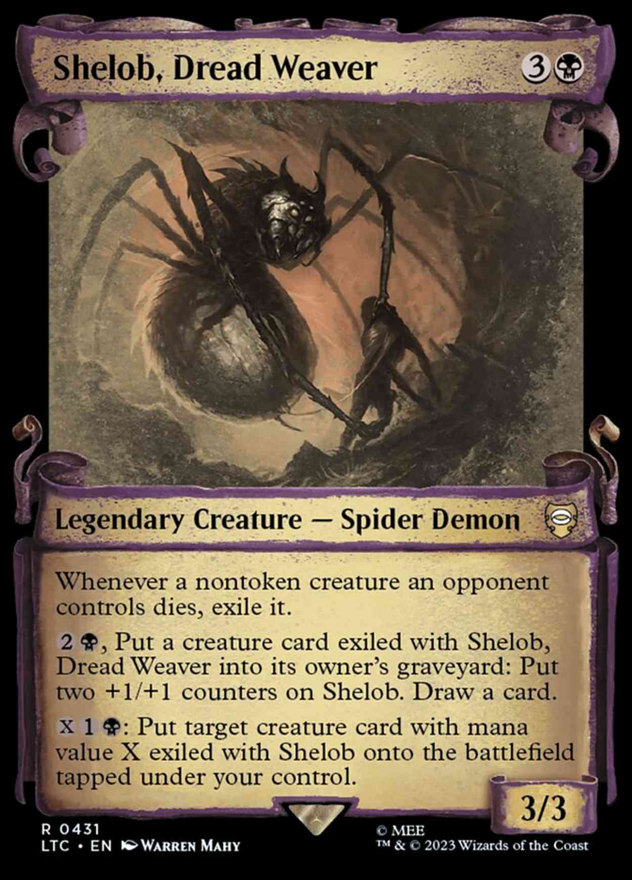 Shelob, Dread Weaver (Showcase Scrolls) magic card front