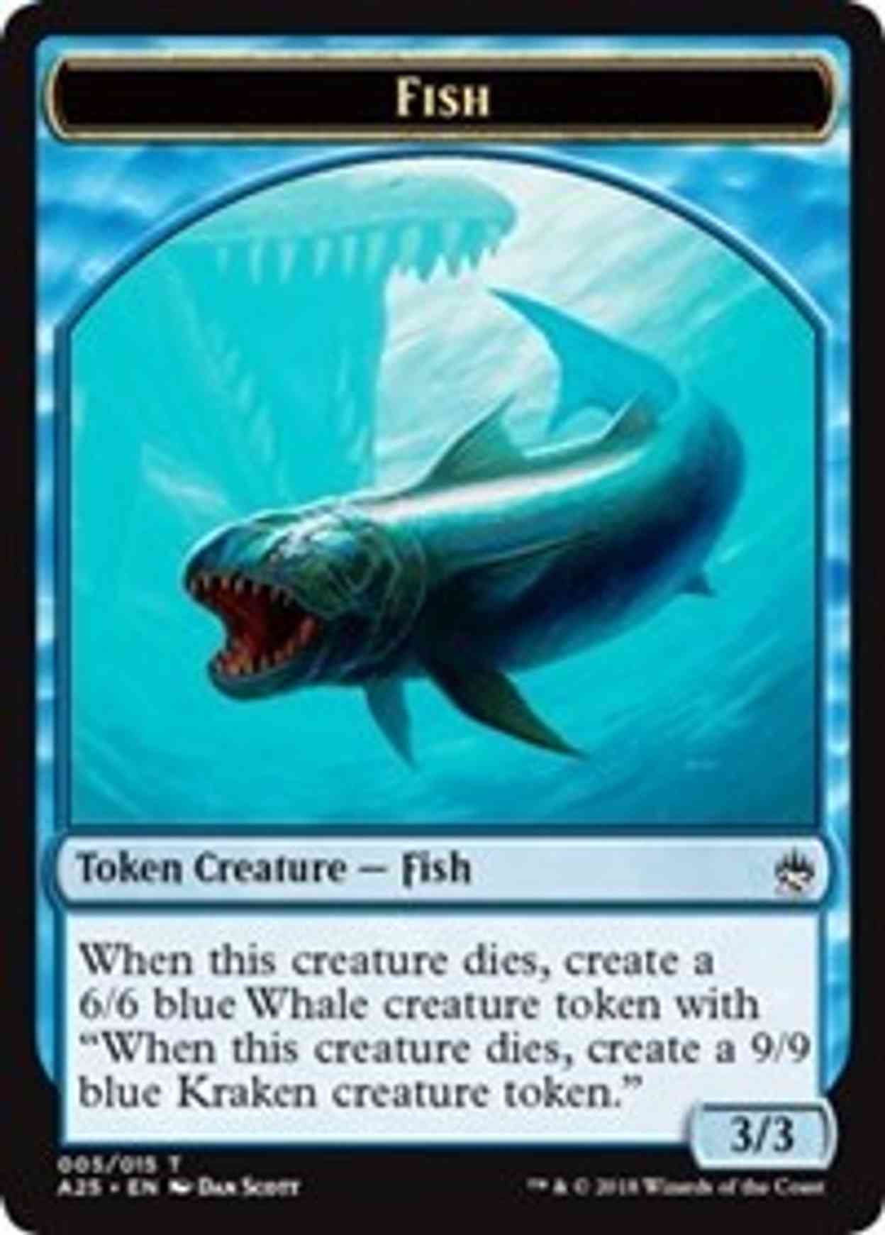 Fish Token (005) magic card front