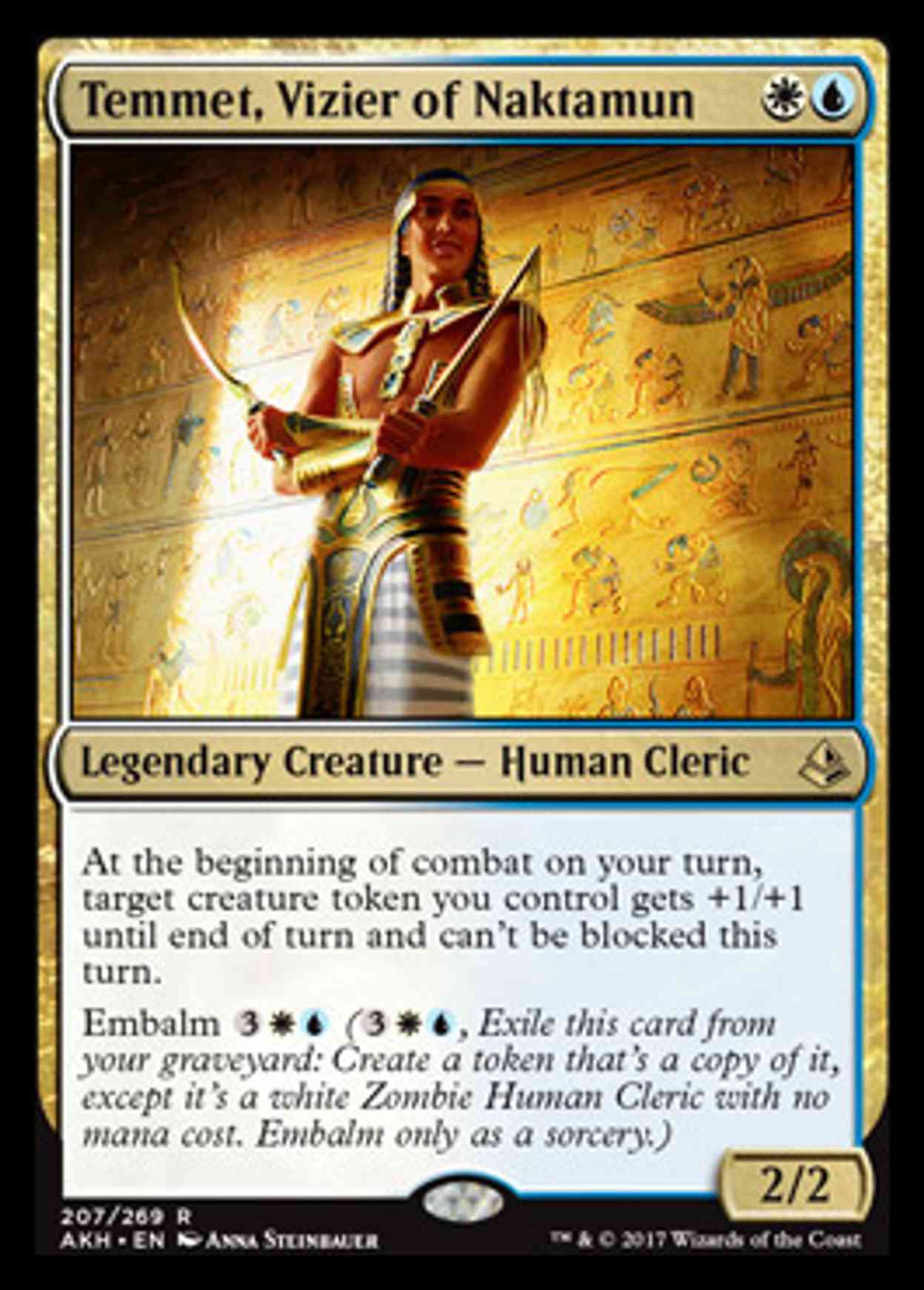 Temmet, Vizier of Naktamun magic card front
