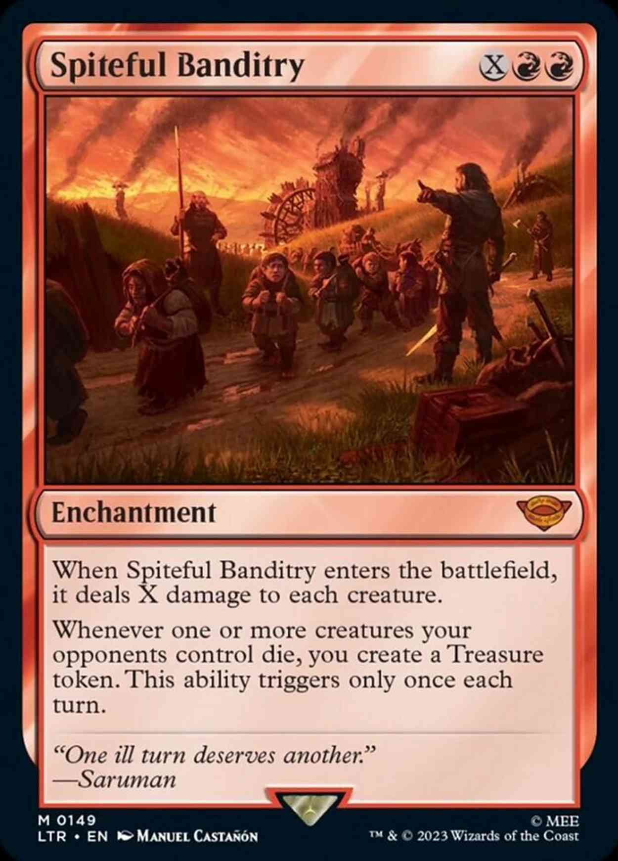 Spiteful Banditry magic card front