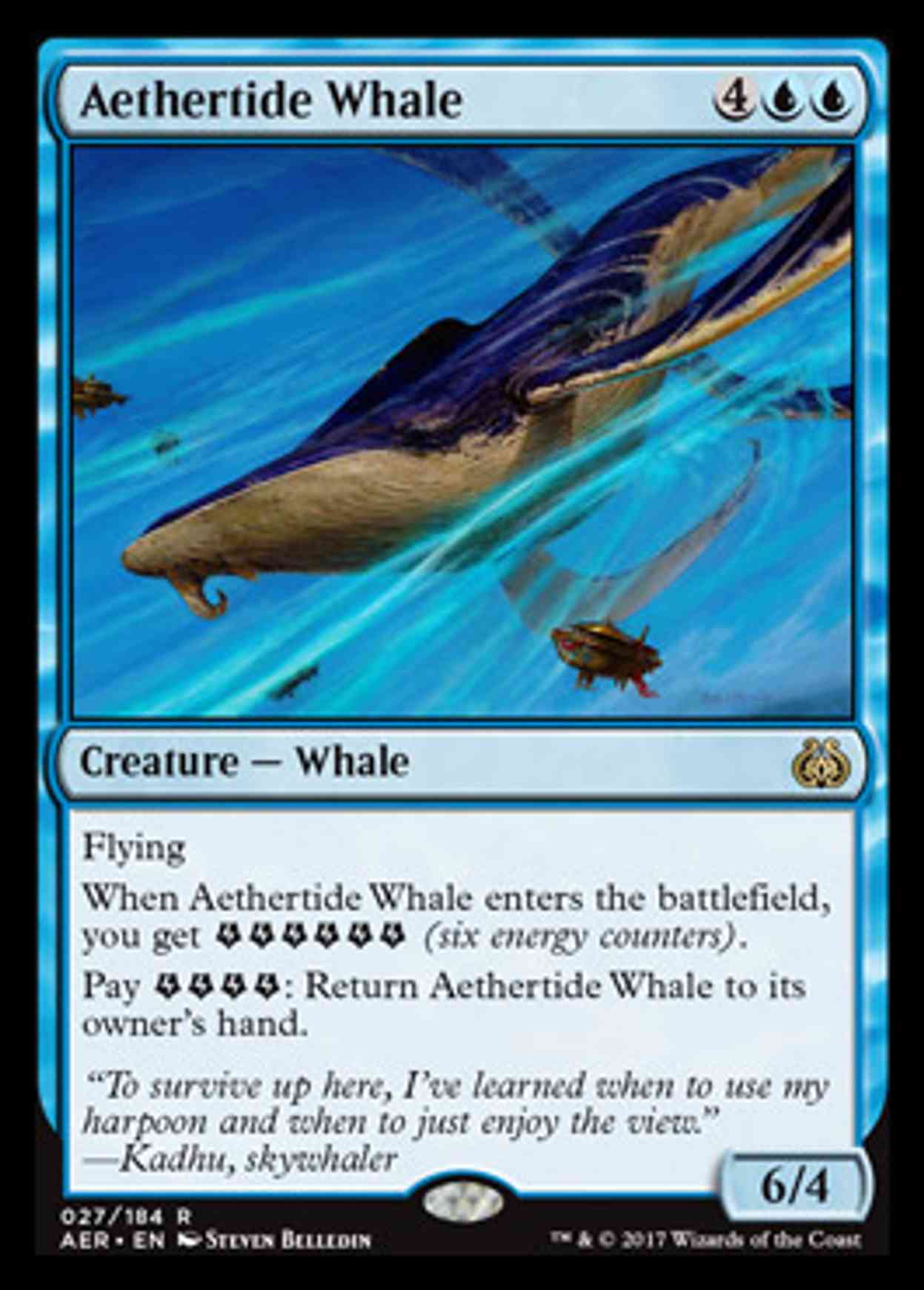 Aethertide Whale magic card front
