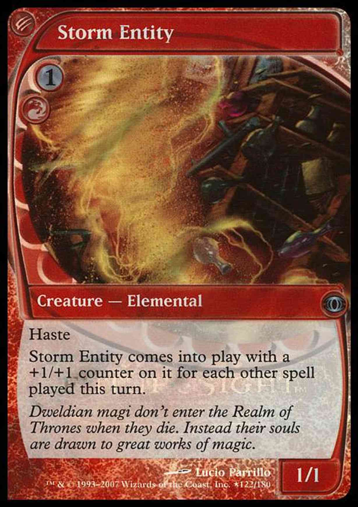 Storm Entity magic card front