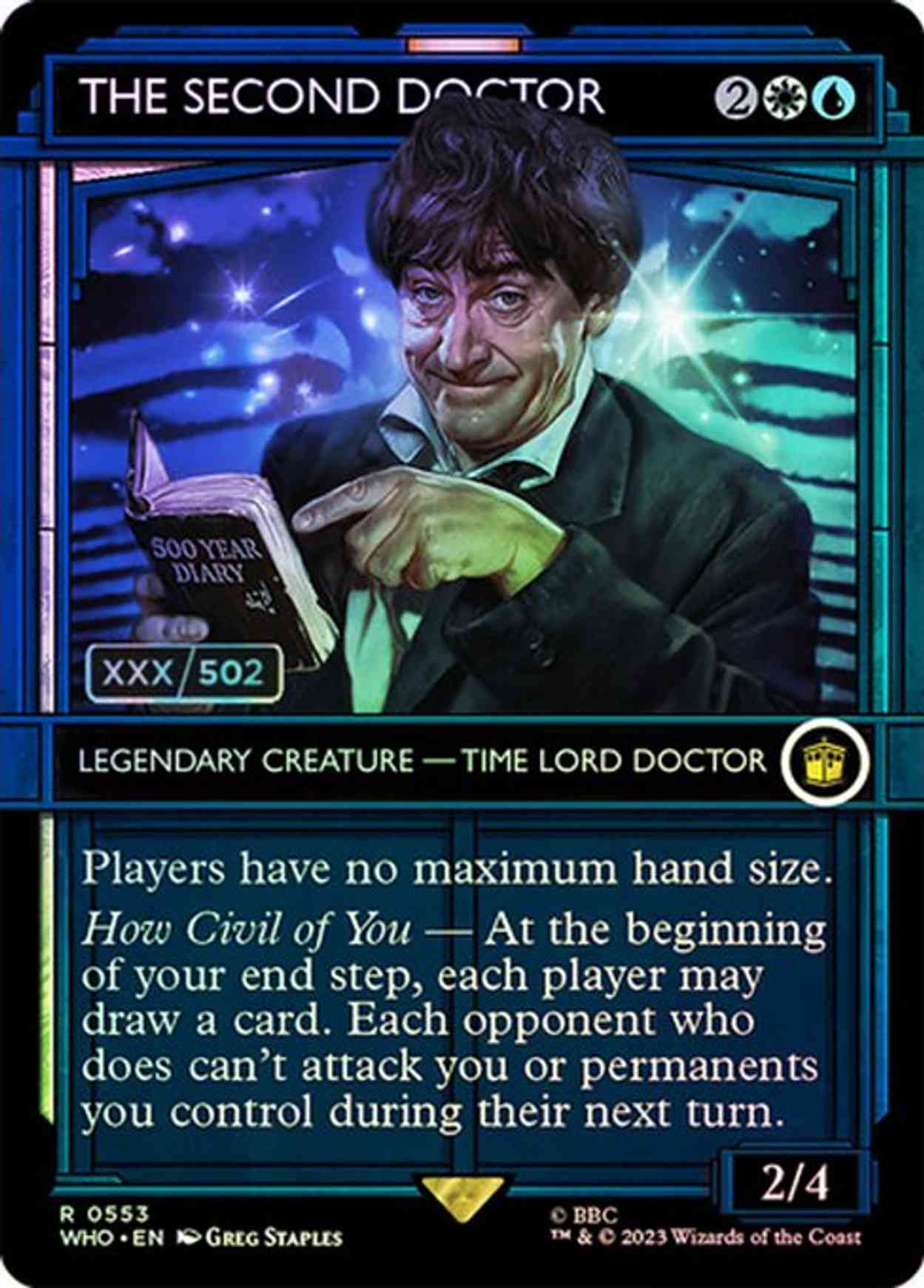 The Second Doctor (Serial Numbered) magic card front