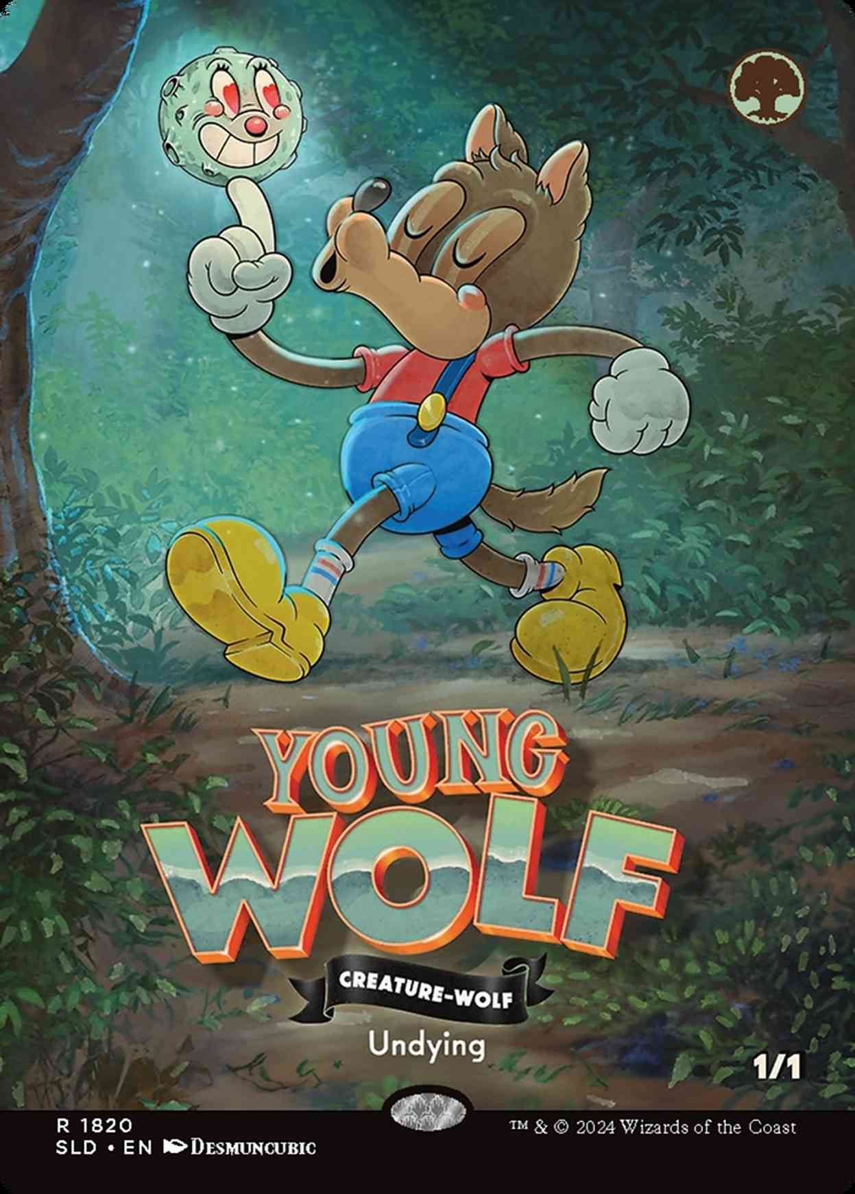 Young Wolf magic card front