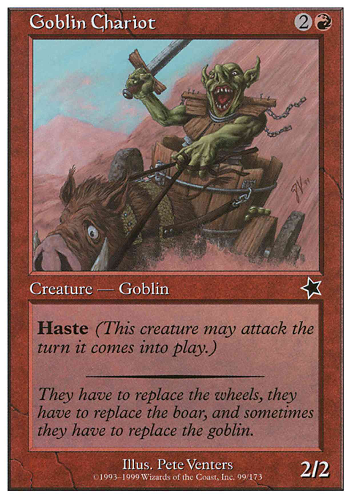 Goblin Chariot magic card front