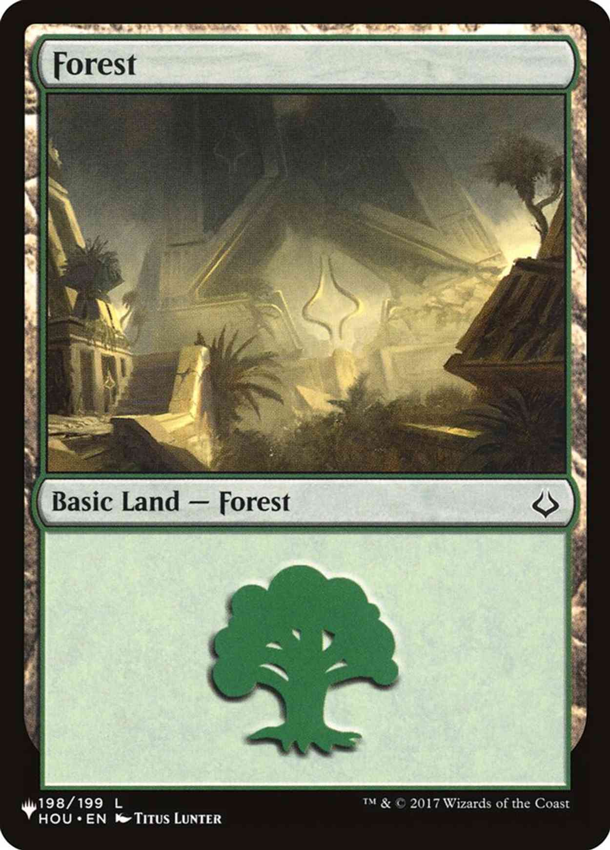 Forest (198) magic card front
