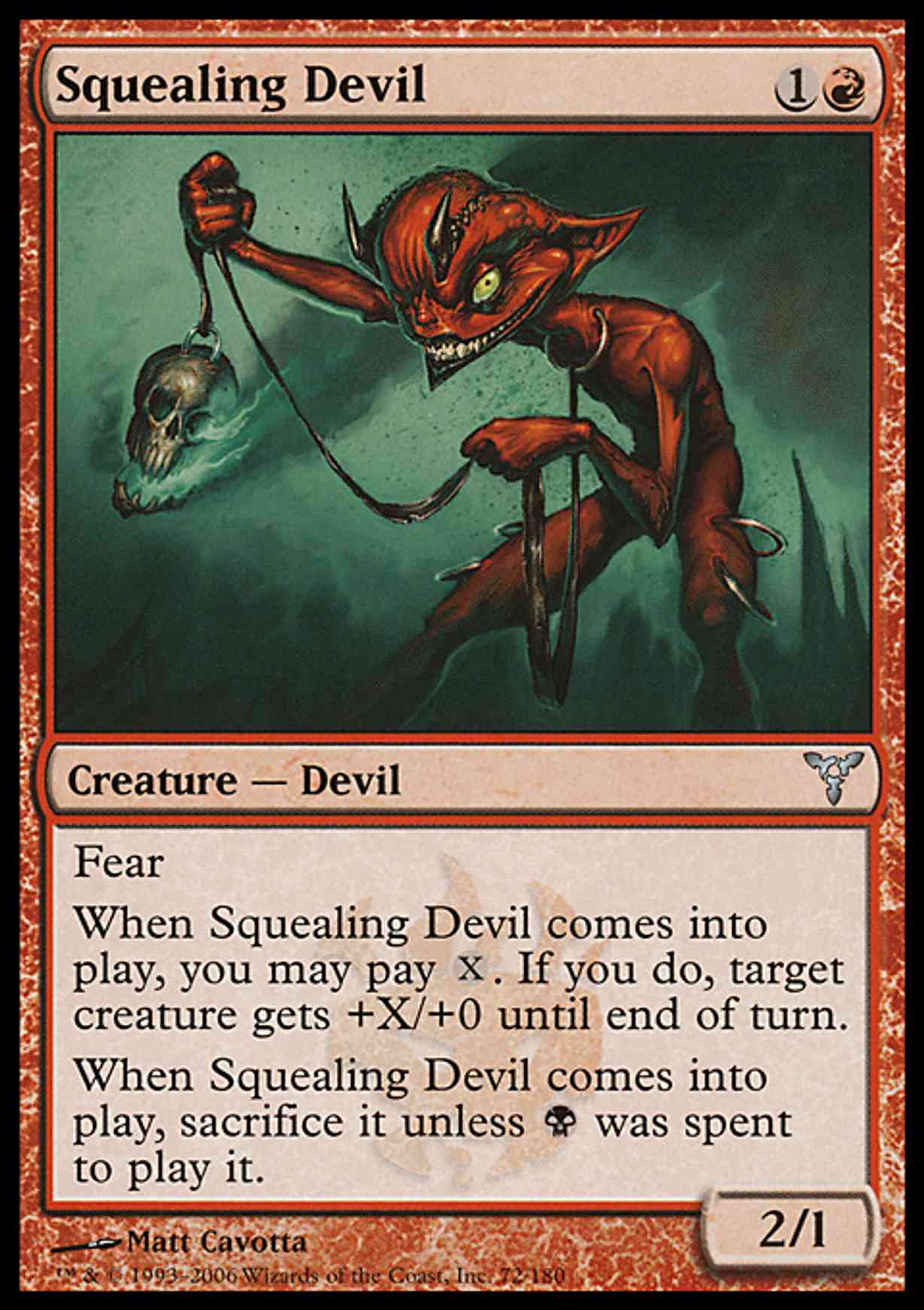Squealing Devil magic card front